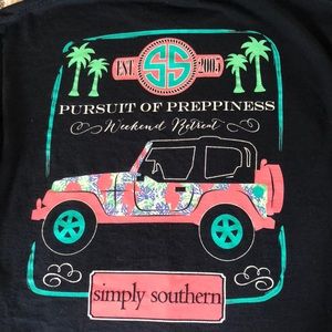 Navy blue Simply Southern Long sleeve, size Large